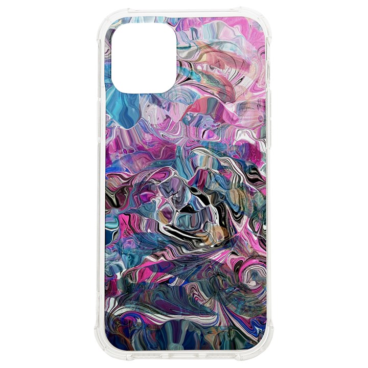 Pink Swirls Blend  iPhone 12/12 Pro TPU UV Print Case