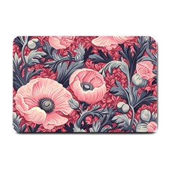 Vintage Floral Poppies Small Doormat by Grandong