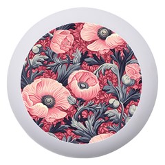 Vintage Floral Poppies Dento Box With Mirror