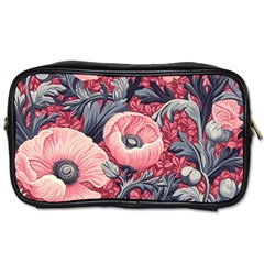 Vintage Floral Poppies Toiletries Bag (two Sides)