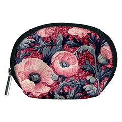 Vintage Floral Poppies Accessory Pouch (medium)