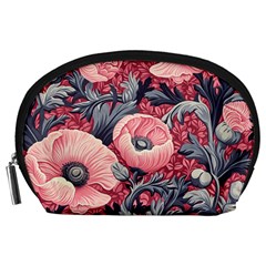 Vintage Floral Poppies Accessory Pouch (large)