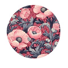 Vintage Floral Poppies Mini Round Pill Box (pack Of 3)