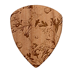 Vintage Floral Poppies Wood Guitar Pick (set Of 10) by Grandong