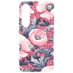 Vintage Floral Poppies Samsung Galaxy S24 6 2 Inch Black Tpu Uv Case by Grandong