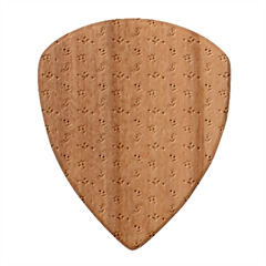 Heart Diamond Pattern Wood Guitar Pick (set Of 10)