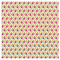 Summer Watermelon Pattern Wooden Puzzle Square by designsbymallika