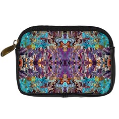Amethyst On Turquoise Digital Camera Leather Case