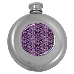 Trippy Cool Pattern Round Hip Flask (5 Oz)