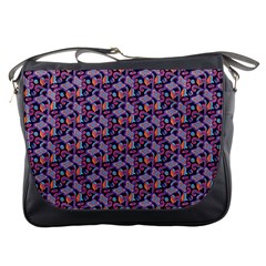 Trippy Cool Pattern Messenger Bag by designsbymallika