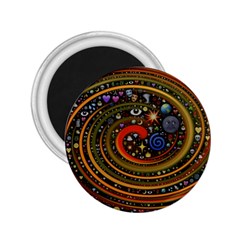 Swirl Vortex Emoji Cyclone Motion Art 2 25  Magnets by Paksenen