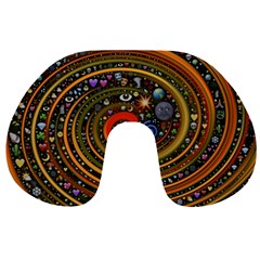 Swirl Vortex Emoji Cyclone Motion Art Travel Neck Pillow