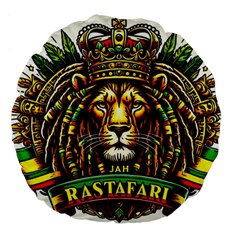 0158d2e6-8132-480a-a773-f54dcc35af40 Large 18  Premium Flano Round Cushions by RiverRootsReggae