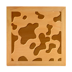 Cow Pattern Wood Photo Frame Cube