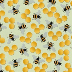 Bees Pattern Honey Bee Bug Honeycomb Honey Beehive Play Mat (square)