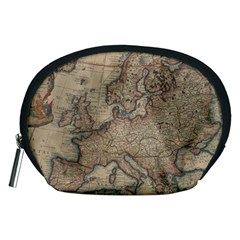 Old Vintage Classic Map Of Europe Accessory Pouch (medium)