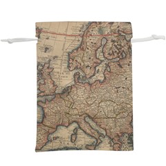 Old Vintage Classic Map Of Europe Lightweight Drawstring Pouch (xl)