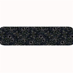 Midnight Blossom Elegance Black Backgrond Large Bar Mat