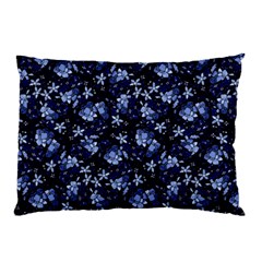 Stylized Floral Intricate Pattern Design Black Backgrond Pillow Case (two Sides)