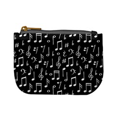 Chalk Music Notes Signs Seamless Pattern Mini Coin Purse
