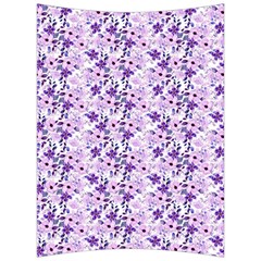 Purple Flowers 001 Back Support Cushion