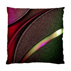Texture Abstract Curve  Pattern Red Standard Cushion Case (one Side)