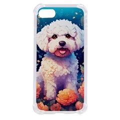 Cute Puppy With Flowers Iphone Se