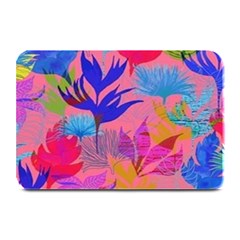 Pink And Blue Floral Plate Mats