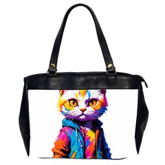 Wild Cat Oversize Office Handbag (2 Sides) by Sosodesigns19