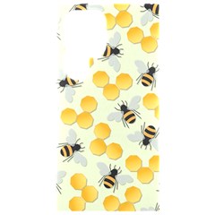 Bees Pattern Honey Bee Bug Honeycomb Honey Beehive Samsung Galaxy S24 Ultra 6 9 Inch Black Tpu Uv Case