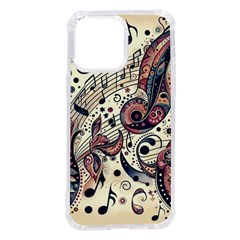 Paisley Print Musical Notes8 Iphone 14 Pro Max Tpu Uv Print Case by RiverRootz