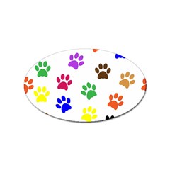 Pawprints Paw Prints Paw Animal Sticker Oval (10 Pack) by Apen