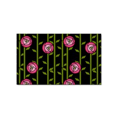 Abstract Rose Garden Sticker Rectangular (100 Pack)
