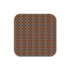 Gold Silver And Bronze Medals Motif  Seamless Pattern2 Wb Rubber Square Coaster (4 Pack)