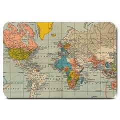 Vintage World Map Large Doormat