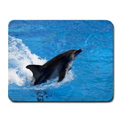 Swimming Dolphin Small Mousepad by knknjkknjdd